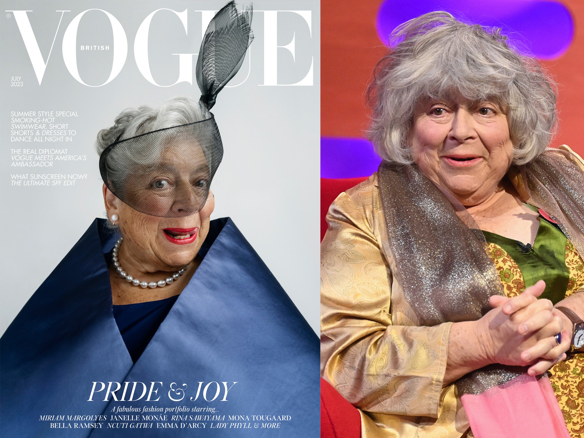 Miriam Margolyes Poses Topless On Vogues Pride Month Cover